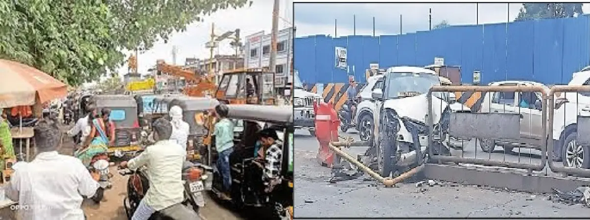 आळंदी रोडवरील विश्रांतवाडीत 'अपघाती चौक'-प्रशासनाचे व वाहतूक विभागाचे दुर्लक्ष
